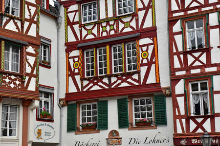 Bernkastel Kues; Germany- August 11 2021: the picturesque city in summerのeditorial素材