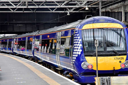 Edinburgh,Scotland - October 21 2021: the stationのeditorial素材