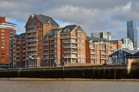 London; England - October 21 2021: a fluvial cruise on the Thames riverのeditorial素材