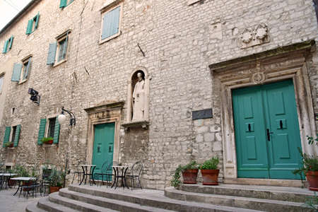 Sibenik,Croatia; - September 5 2021: the picturesque city centerのeditorial素材