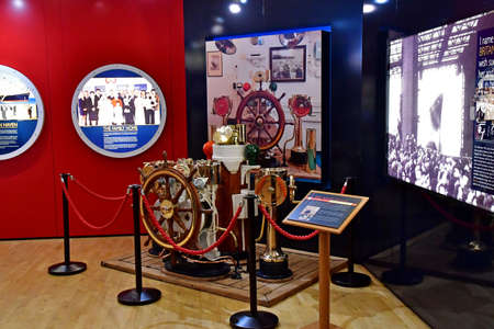 Edinburgh,Scotland - october 21 2021: the Britannia Queen boat built in 1953のeditorial素材