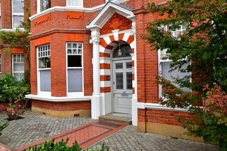 London; Hampstead; England - October 21 2021: the Belsize Park district