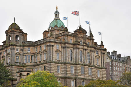 Edinburgh,Scotland - October 21 2021: the old picturesque cityのeditorial素材