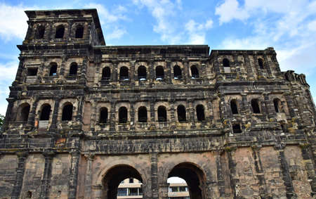 Sort; Germany- August 11 2021: the Porta Nigraのeditorial素材