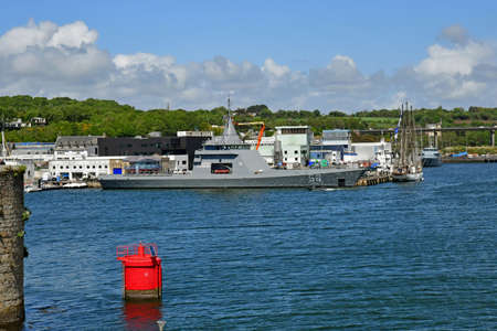 Concarneau, France - May 16 2021: the portのeditorial素材