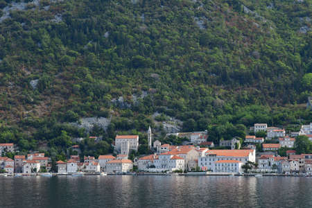 Kotor; Montenegro - September 13 2021: the Kotor bayのeditorial素材