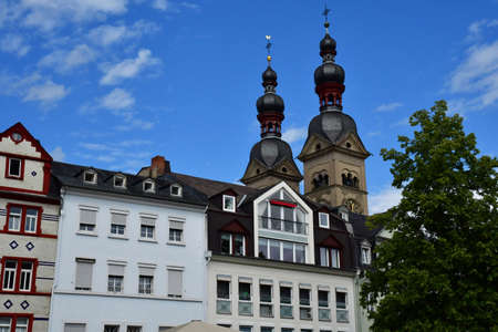 Koblenz; Germany- August 11 2021: the city centerのeditorial素材