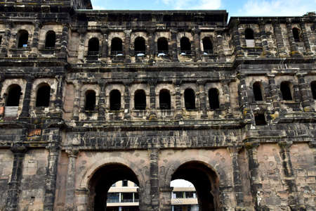 Sort; Germany- August 11 2021: the Porta Nigraのeditorial素材