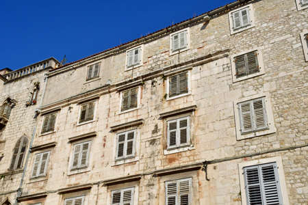 Split, Croatia - September 5 2021: the picturesque city in summerのeditorial素材
