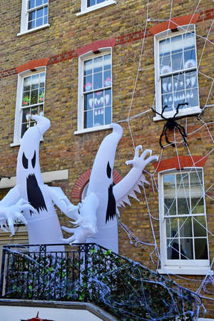 London; Hampstead; England - October 21 2021: halloween in the Belsize Park districtのeditorial素材