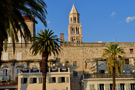 Split, Croatia - September 5 2021: the Diocletian palaceのeditorial素材