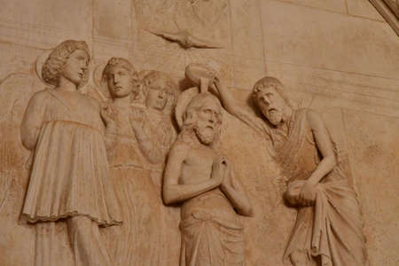 Trogir, Croatia; September 2021: the Saint Laurent Cathedralのeditorial素材