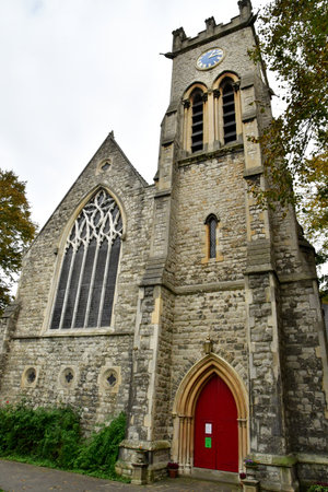 London; Hampstead; England - October 21 2021: Saint Peter church in the Belsize Park districtのeditorial素材