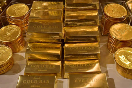 London; England - October 21 2021: Harrods, a famous department storeのeditorial素材