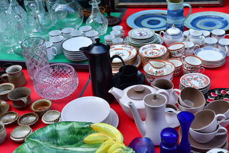 London; Hampstead; England - October 21 2021: flea market in the Belsize Park districtのeditorial素材