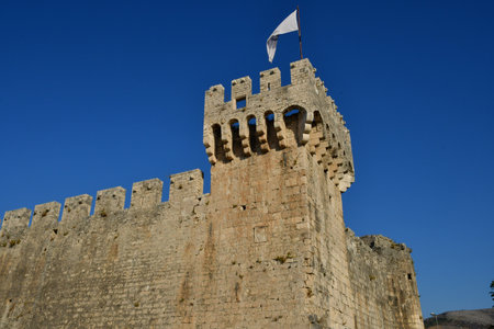 Trogir, Croatia; September 2021: the picturesque old cityのeditorial素材