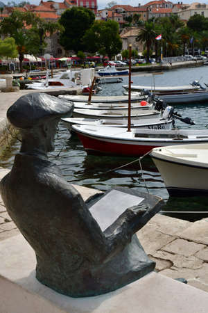 Croatia; France - June 23 2021: the picturesque city of Cavtat in Balkanのeditorial素材