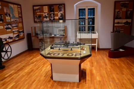 Kotor; Montenegro - September 13 2021: the maritime museum in the old city