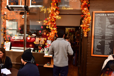London; Hampstead; England - October 21 2021: bar in the Belsize Park districtのeditorial素材