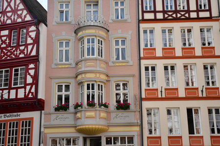 Bernkastel Kues; Germany- August 11 2021: the picturesque city in summer