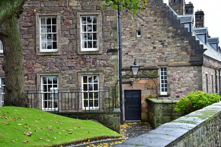 Edinburgh,Scotland - October 21 2021: the old picturesque castleのeditorial素材