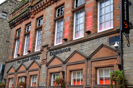 Edinburgh,Scotland - October 21 2021: shop in the old picturesque cityのeditorial素材