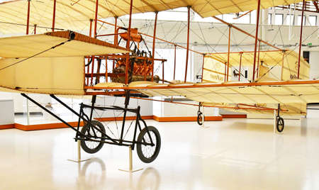 Le Bourget; France - July 31 2021: Voisin N 1 bis in the air and space museum