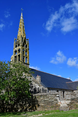 Plovan; France - May 16 2021: the Saint Gorgon churchのeditorial素材