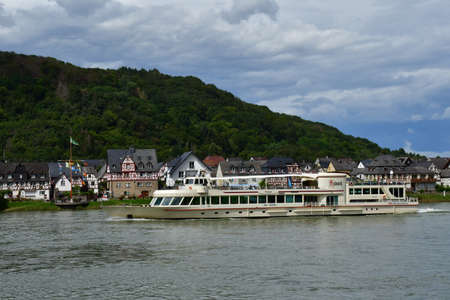 Rhine Valley; Germany- August 11 2021: the valley of medieval castlesのeditorial素材