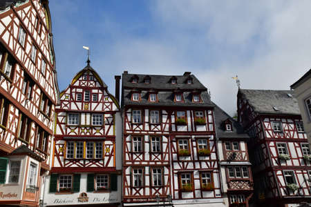 Bernkastel Kues; Germany- august 11 2021: the picturesque city in summerのeditorial素材