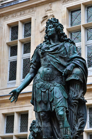 Paris; France - April 24 2022: the Musee Carnavalet in Le Marais districtのeditorial素材