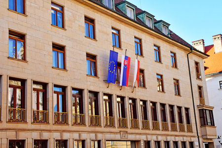 Bratislava, Slovakia - June 25 2023: the city hallのeditorial素材