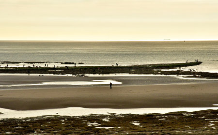 Ambleteuse; France - May 10 2024: the seaside resort cityのeditorial素材