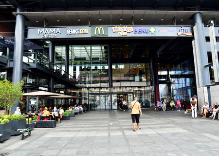 Belgrade, Serbia - June 28 2023: the Knez Mihailova street in the picturesque city center