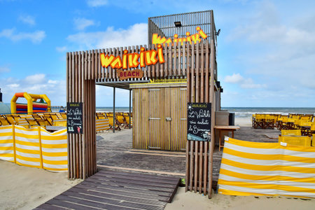 Le Touquet Paris Plage; France - April 20 2024: the beachのeditorial素材