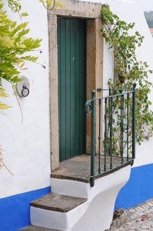 Obidos, Portugal - July 3 2010: the picturesque cityのeditorial素材