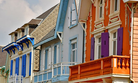 Wimereux; France - May 10 2024: the seaside resort cityのeditorial素材