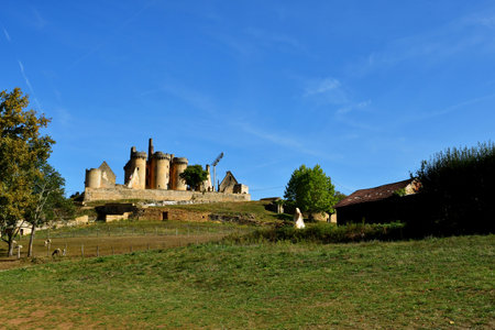 Saint Vincent le Paluel; France - October 7 2023: the Paluel castleのeditorial素材