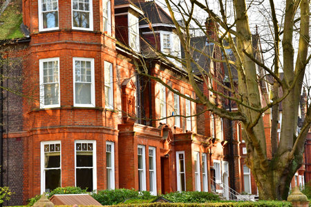 London, England - December 15 2023: the Belsize park district