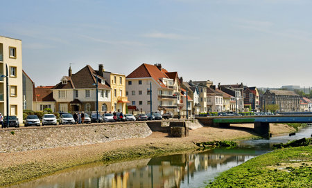 Wimereux; France - May 10 2024: the seaside resort cityのeditorial素材