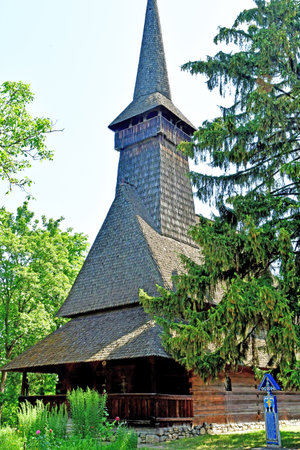 Bucharest, Romania - July 2 2023: old house in the picturesque Village Museumのeditorial素材