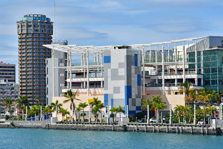 Gran Canaria, Canary Islands - March 15 2024: the port of Las Palmasのeditorial素材