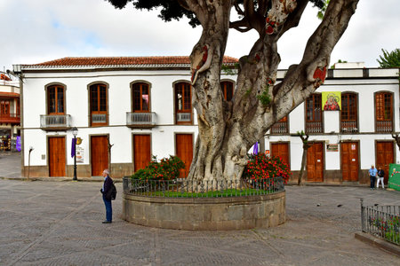 Gran Canaria, Canary Islands - March 15 2024: the picturesque city of Terorのeditorial素材