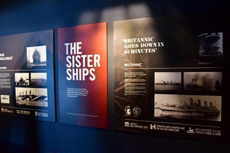 Belfast; Northern Ireland - September 15 2022: the Titanic Belfast museumのeditorial素材