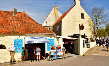 Wissant; France - May 10 2024: the seaside resort cityのeditorial素材