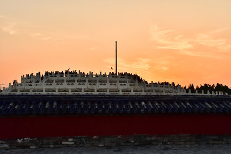 Beijingi; China - November 6 2024: heaven altar in the Temple of Heavenのeditorial素材
