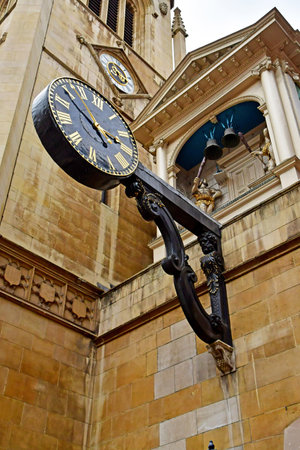 London; England - May 28 2023: the Saint Dunstonthe church in Fleet street
