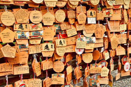 Kanazawa; Japan - August 22 2024: Oyama Jinja Shrine in the city center