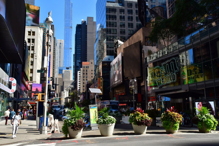 New York, USA - September 9 2023: the Times Square district