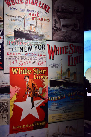 Belfast; Northern Ireland - September 15 2022: the Titanic Belfast museum